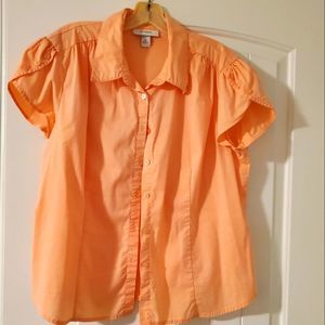 Peach colored Dress Barn blouse